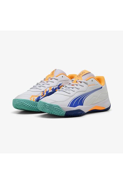 Puma Puma Nova Smash Shoes - White and Vivid Blue Heat Fi