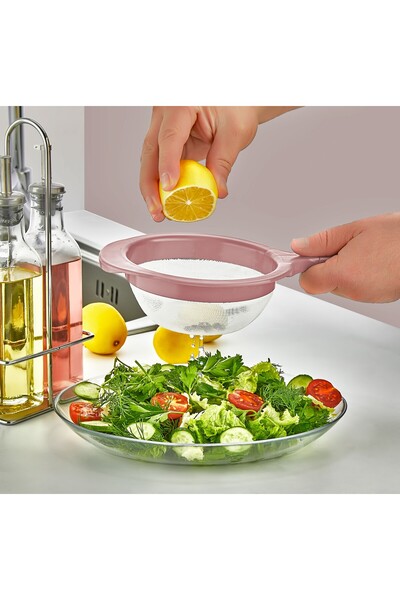VİALEX 3 Size Wire Strainer Set-Un Screen-Sieve-Colander 22Cm-17Cm-12Cm