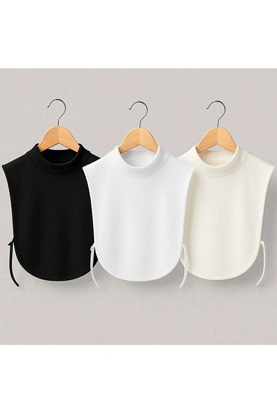 ALADİYAR Black White Neck Collar Cream
