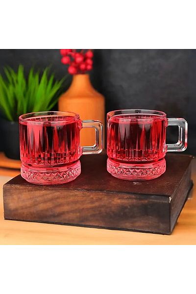 Paşabahçe Elysia 2-Piece Glass Mug - Transparent - 195 ml