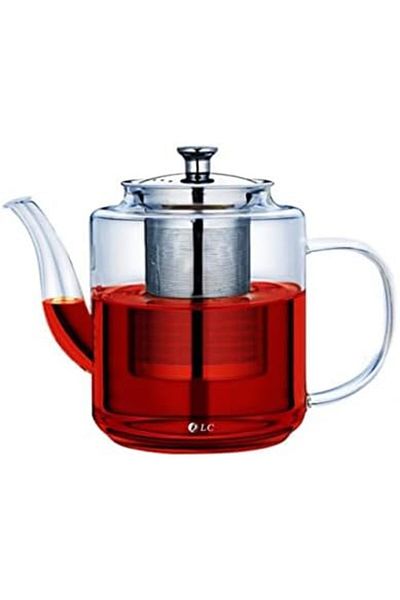Biki Glass Teapot with Stainless Steel Infuser & Lid | Capacity- 800 mL