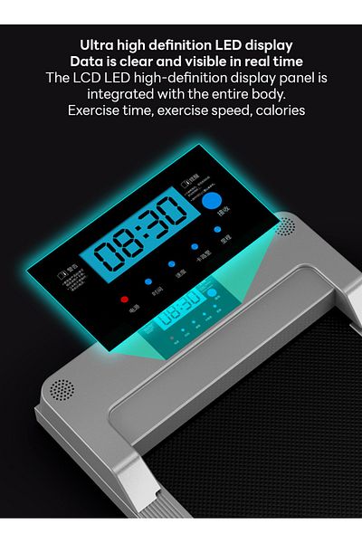 ETG 1-6KM/H Freely Adjustable Household Small Treadmill with LED Display
