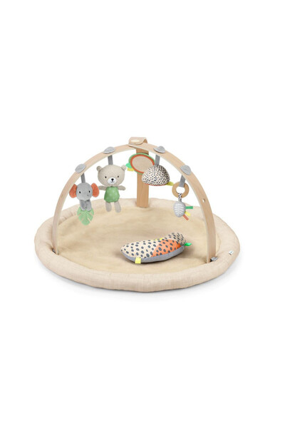 Ingenuity Plush Lambswool Baby Play Gym with Toys, Ages 0+