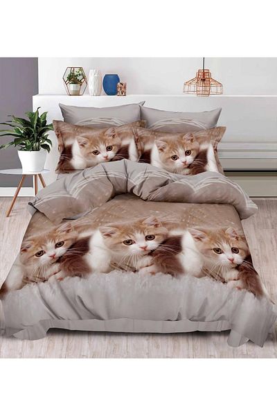 CHIRASO CHIRASO 3D Bedding Set, 6 pieces, Classic Sheet 240x250cm, Duvet Cover 200x230cm, 4 Pillowcases