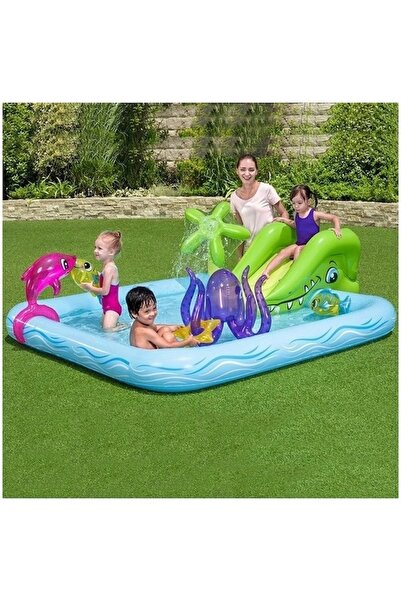 Intex Bestway Inflatable Children's Pool, Fantastic Aquarium Play Center, 239cm x 206cm x 86cm