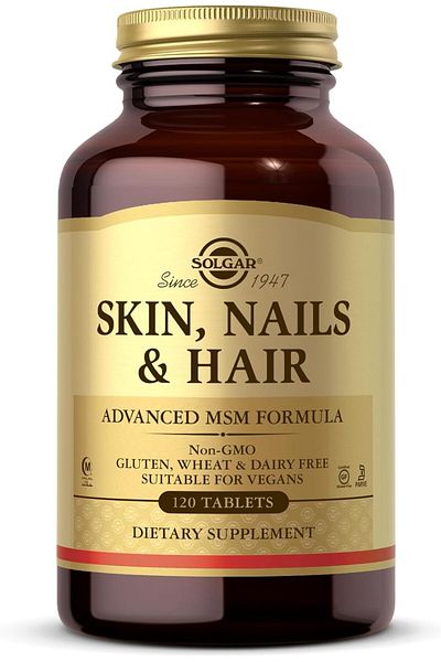 Solgar Skin, Nails & Hair, Advanced MSM Formula, 120 Tablets