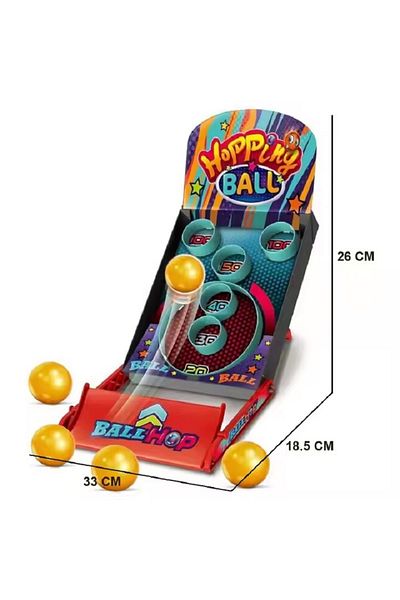 rexa Mini Tabletop Sport Hopping Ball Game Set Family Sport Game Basketball Board Toy for Kids & Adults