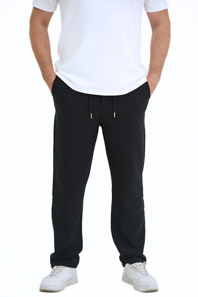 EXSPORT Double Fabric a Quality Baggy Straight Leg Trousers