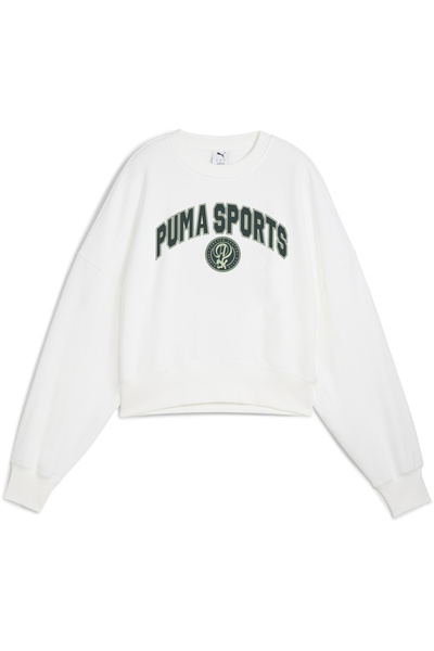 Puma Dámská mikina s kapucí Legacy Oversized Graphic Crew Essentials Sports