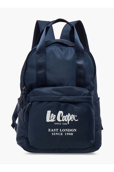Lee Cooper Solid School Backpack with Adjustable Straps and Zip Closure - 30x14x40 cm