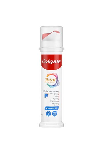 Colgate Pastă de dinți cu pompă de albire totală, 100 ml