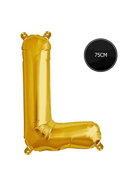 Bp Bizden Pastacılık 75cm Letter L Foil Balloon Gold