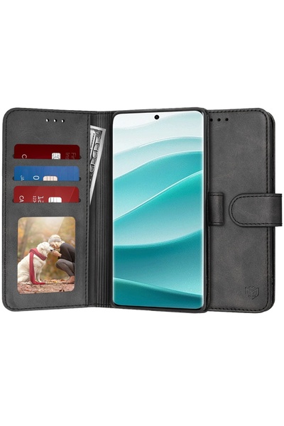 Techsuit Husă pentru Xiaomi Redmi Note 14 Pro / Poco X7 - Jurnal - Negru