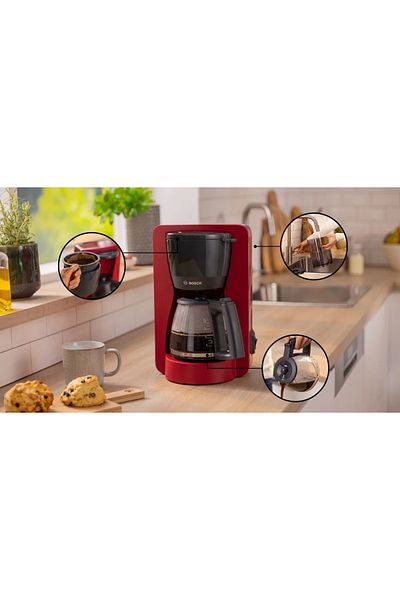 Bosch Coffee Maker | TKA2M114 MyMoment | Drip | 1200 W | Red
