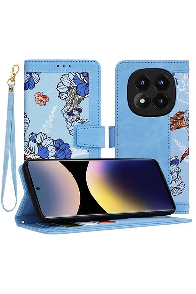 Techsuit Husă pentru Xiaomi Redmi Note 14 Pro 4G / Poco F7 - FlipCraft - Albastru Vibrant
