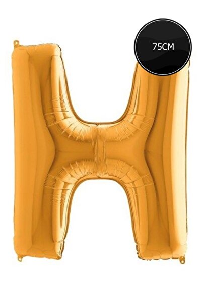 Bp Bizden Pastacılık 75cm Letter H Foil Balloon Gold