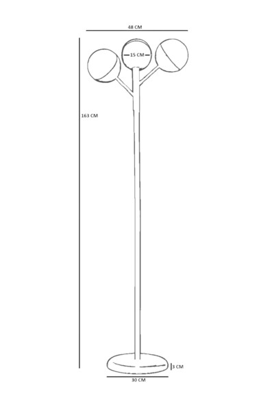 Lumexx KÜRE 3 LÜ ESKİTME LAMBADER BAL CAMLI