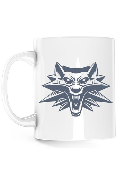 OEM Cana Witcher Wolf Head Wizard Alliance, alba, 330 ml
