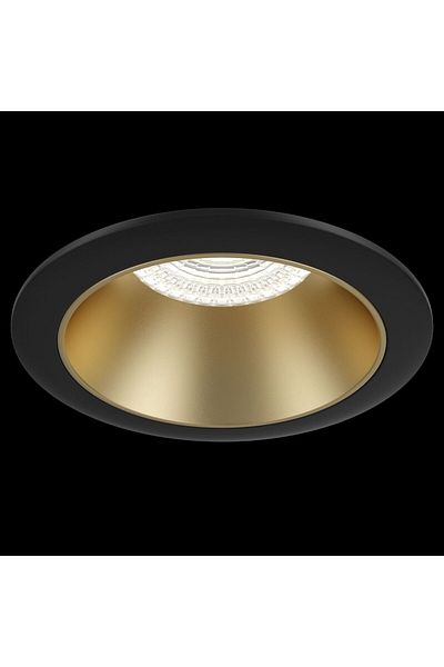 MAYTONI Share Spot DL053-01BMG, recessed, 1xGU10, black+gold, IP20,