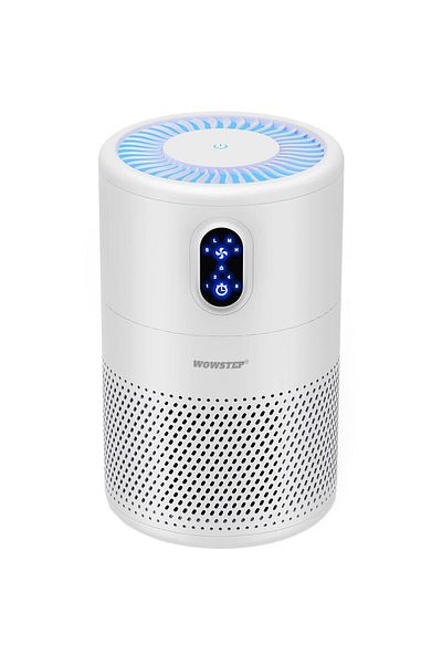 WowStep Air Purifier, HEPA Filter, Silent, Ozone Free, Charcoal, 40 sq m, Touch, Ambient Light