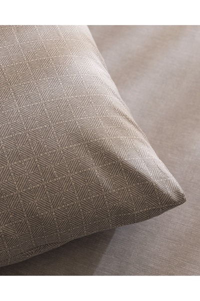 Madame Coco Odette Double 100% Cotton Ranforce Fitted Sheet Set - Gray