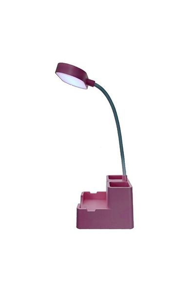 Tescomak Flexible desk lamp with mobile phone holder pink 1 pc