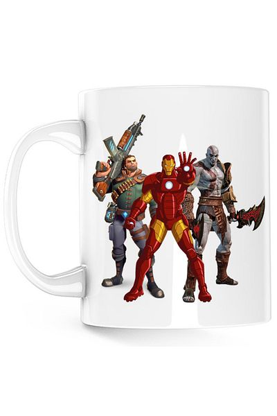 OEM Cana Ironman God of War Kratos Axe Fortnite, alba, 330 ml