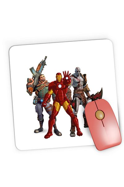 OEM Mousepad Gaming Ironman God of War Kratos Axe Fortnite, 21x19 см