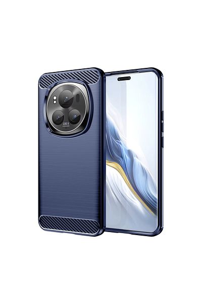 Techsuit Carcasă pentru Honor Magic6 Pro - Silicon Carbon - Albastră
