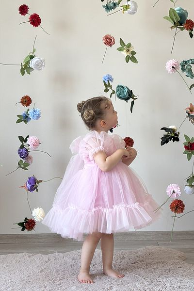 ALYRA Baby Girl Dress Tulle Tutu Fluffy Birthday Party Wedding Special Occasion Bow Girls Kids Evening Dress Clothes