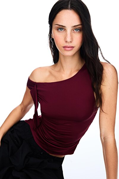 Bershka Bağcıklı kolsuz tişört