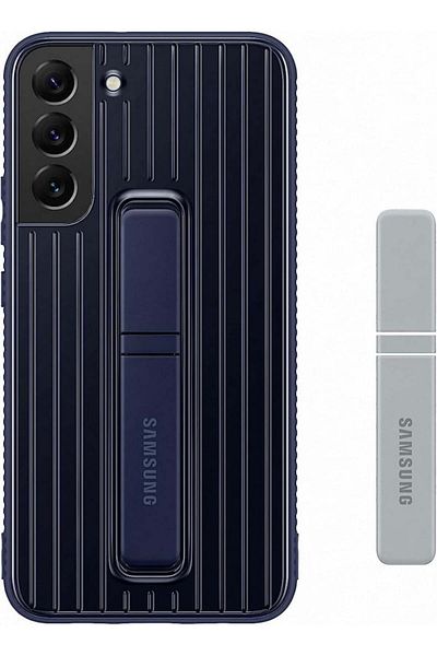 Samsung Galaxy S22 Plus; Protective Standing Cover; Navy
