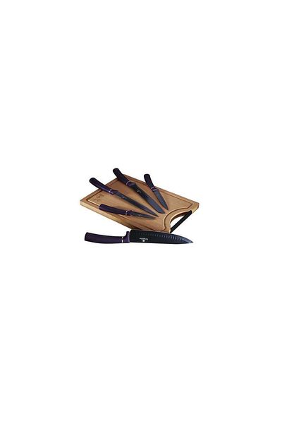 Berlinger Haus Bamboo Chopping Knife Set, 6 pieces, Purple Eclipse, Berlinger Haus, BH 2683, purple
