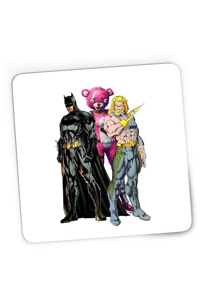 OEM Mousepad Gaming Batman Aquaman Fortnite Pink Fluffy Skin Weapons, 21x19 см