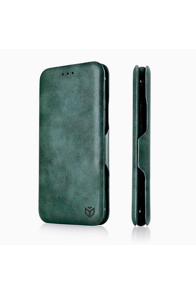 Techsuit Husă pentru Oppo Reno12 Pro - Portofel Sigur Plus - Verde