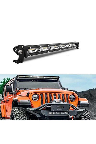 BGRJ Automotive Slim led bar 50cm, 12-24V, flood light, 6500K, 360W