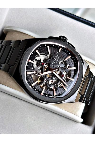Ferrucci Function Fcf 03572m.05 Steel Cord Men Wrist Watch