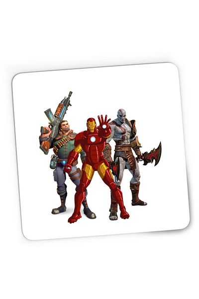 OEM Mousepad Gaming Ironman God of War Kratos Axe Fortnite, 21x19 см