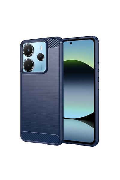 Techsuit Carcasă pentru Xiaomi Redmi Note 14 4G - Silicon Carbon - Albastră