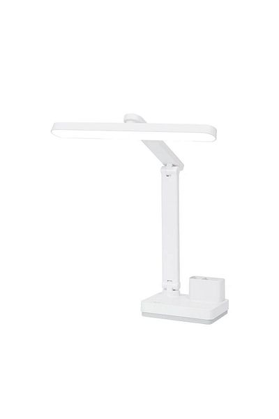 Tescomak LED desk lamp, foldable, eye protection and removable stand, white