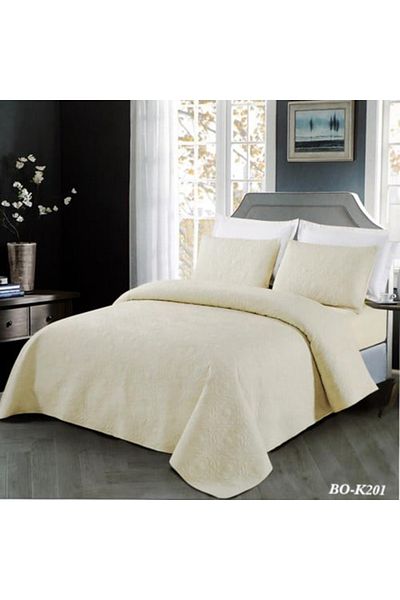 bo 3-piece summer bed quilt, sugar color
