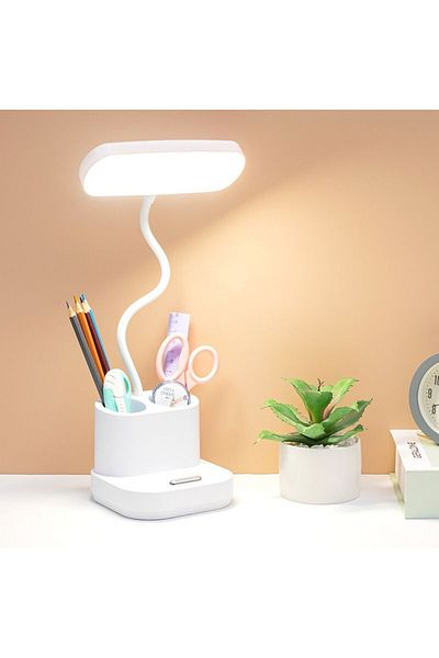 Tescomak Eye-protection LED desk lamp with white stand
