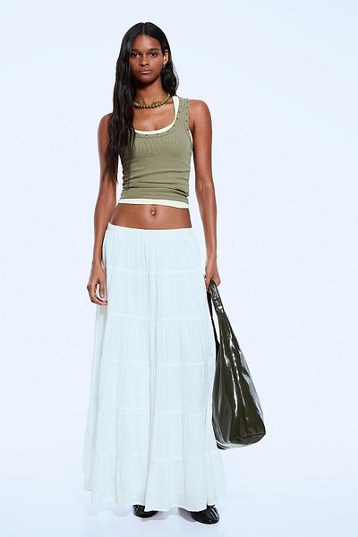 Bershka Sleeveless T-shirt with studs