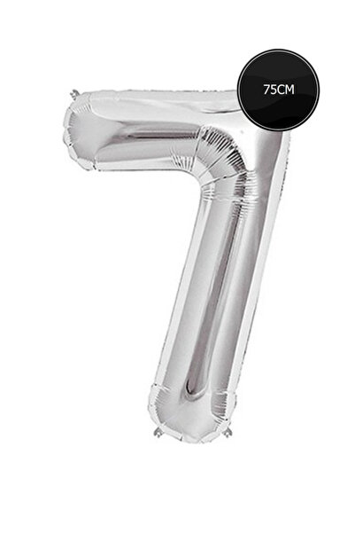 Bp Bizden Pastacılık 75cm 7 Number Foil Balloon Silver