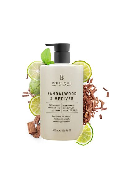 Boutique Liquid soap with sandalwood & vetiver scent, Boutique, 500 ml