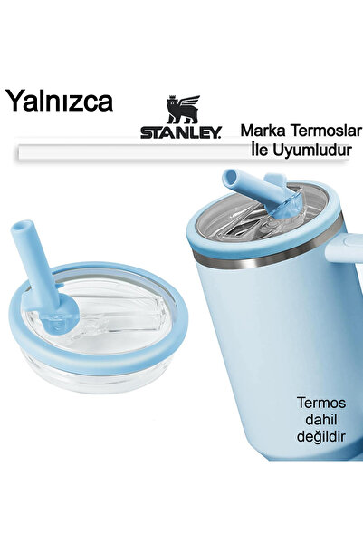 Besify Quencher Uyumlu 40 Oz Pipetli Termos Sızdırmaz Kapak Sızdımaz Seti