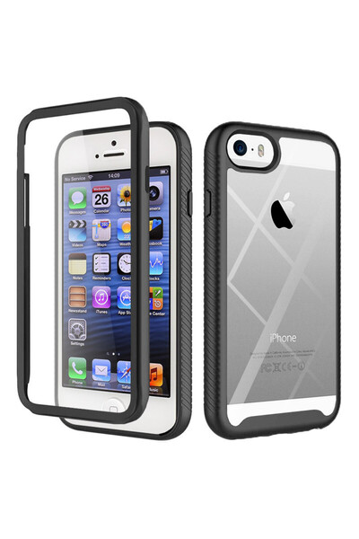 Techsuit Case for iPhone 5 / 5s / SE + Foil - Defense360 Pro - Black