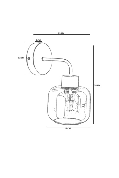 Lumexx PARLA ESKİTME BAL CAMLI APLİK