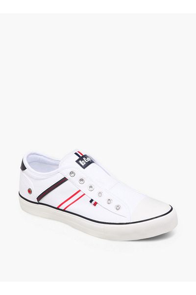 Lee Cooper حذاء قماشي مخطط للرجال