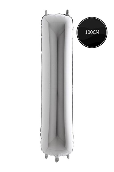 Bp Bizden Pastacılık 100cm Letter I Foil Balloon Silver